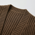 Women's Knit Long Winter Cardigan Toe Length