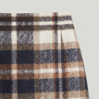 Women’s Plaid A-Line Skirt - High Waist Tweed Style Mini Skirt
