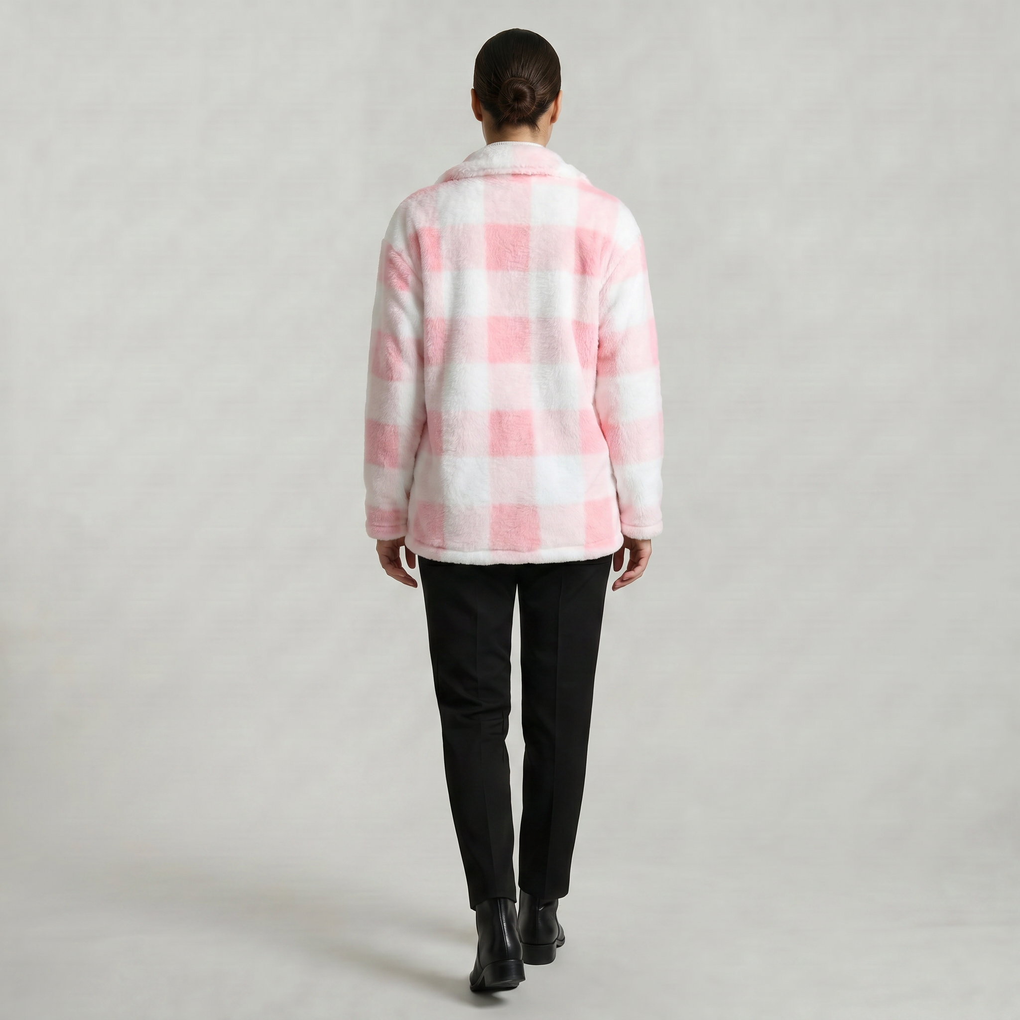 Women’s Plaid Jacket - Button Front Regular Fit