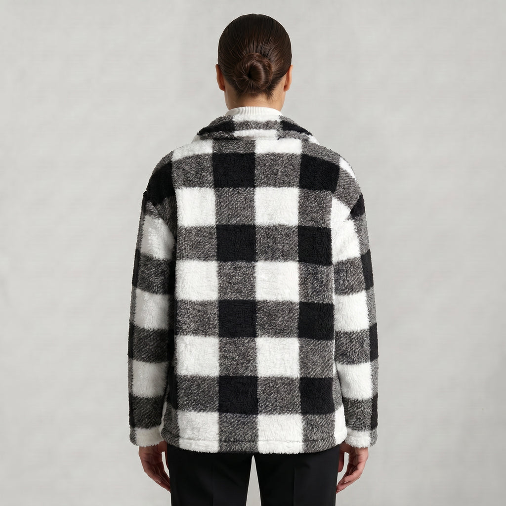 Women’s Plaid Jacket - Button Front Regular Fit