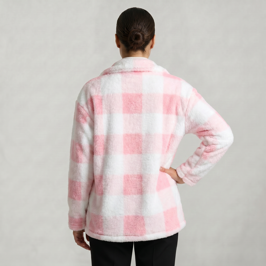 Women’s Plaid Jacket - Button Front Regular Fit