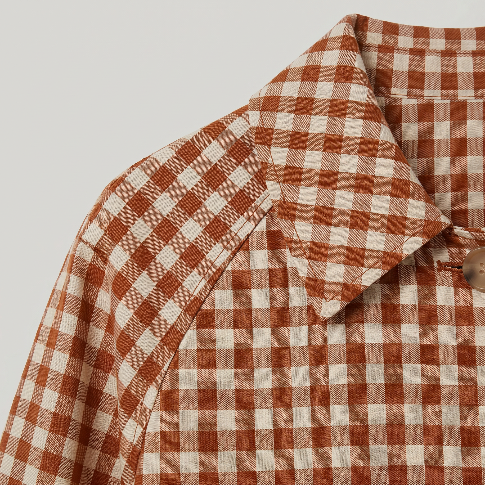 Women’s Plaid Trench Coat - Long Checkered Coat