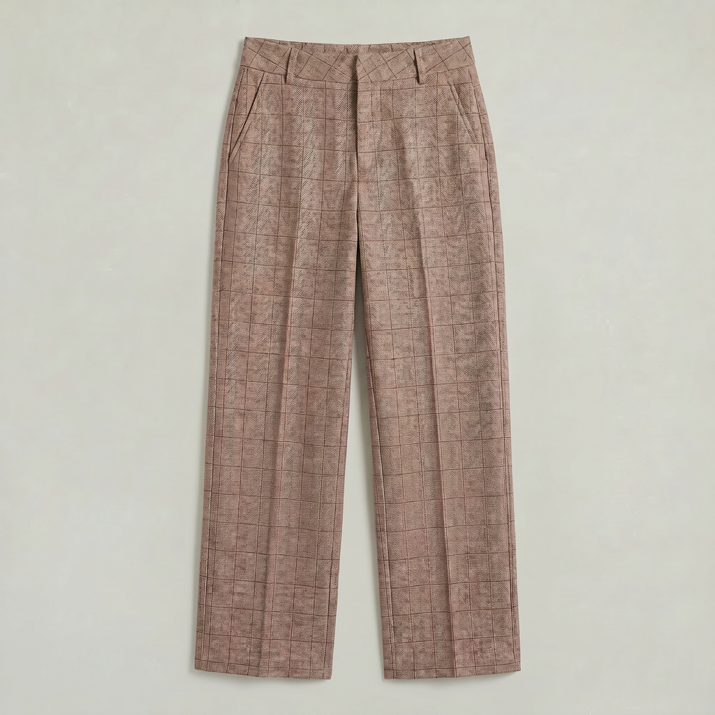 Women’s Wide Leg Trousers - Loose Fit Office Pants
