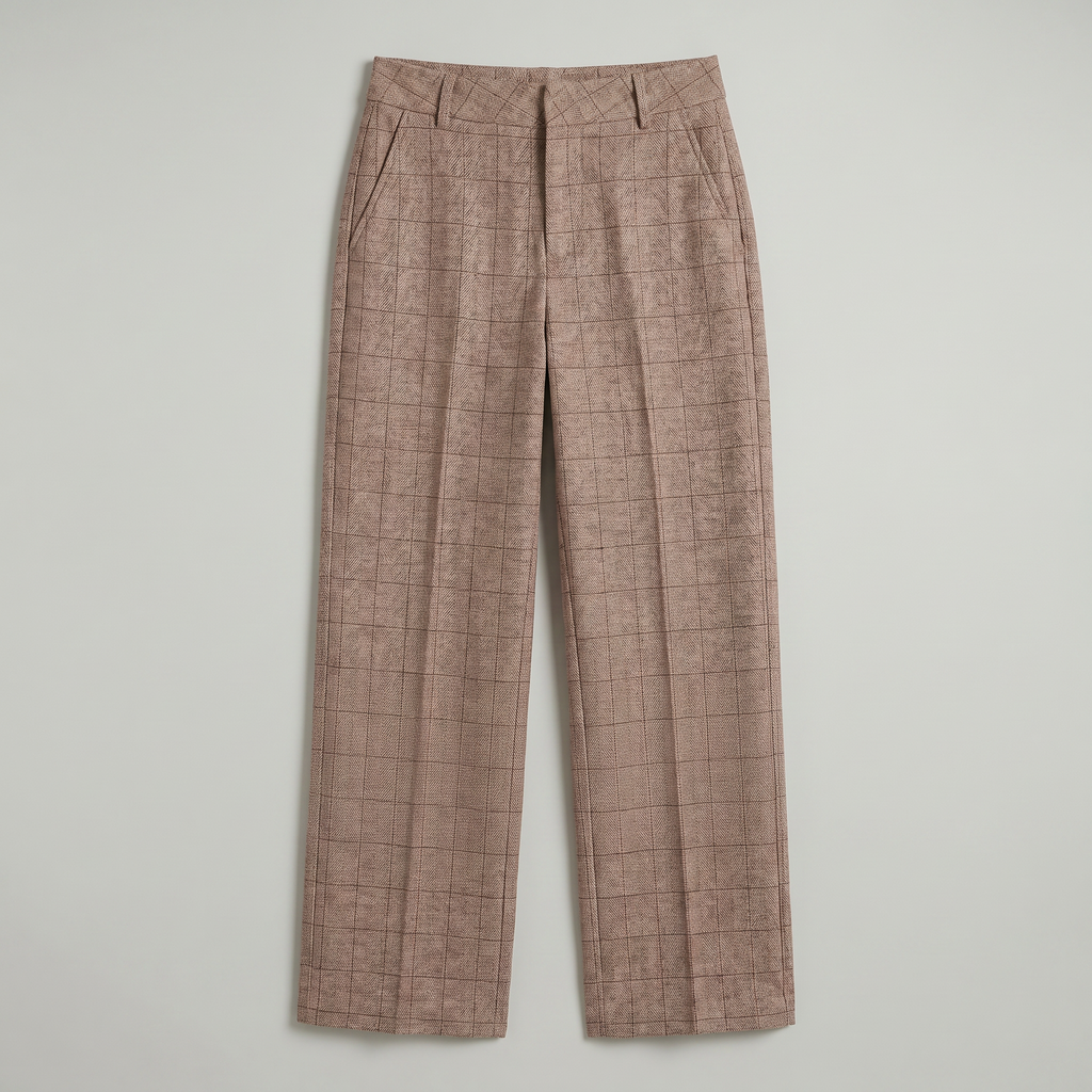 Women’s Wide Leg Trousers - Loose Fit Office Pants