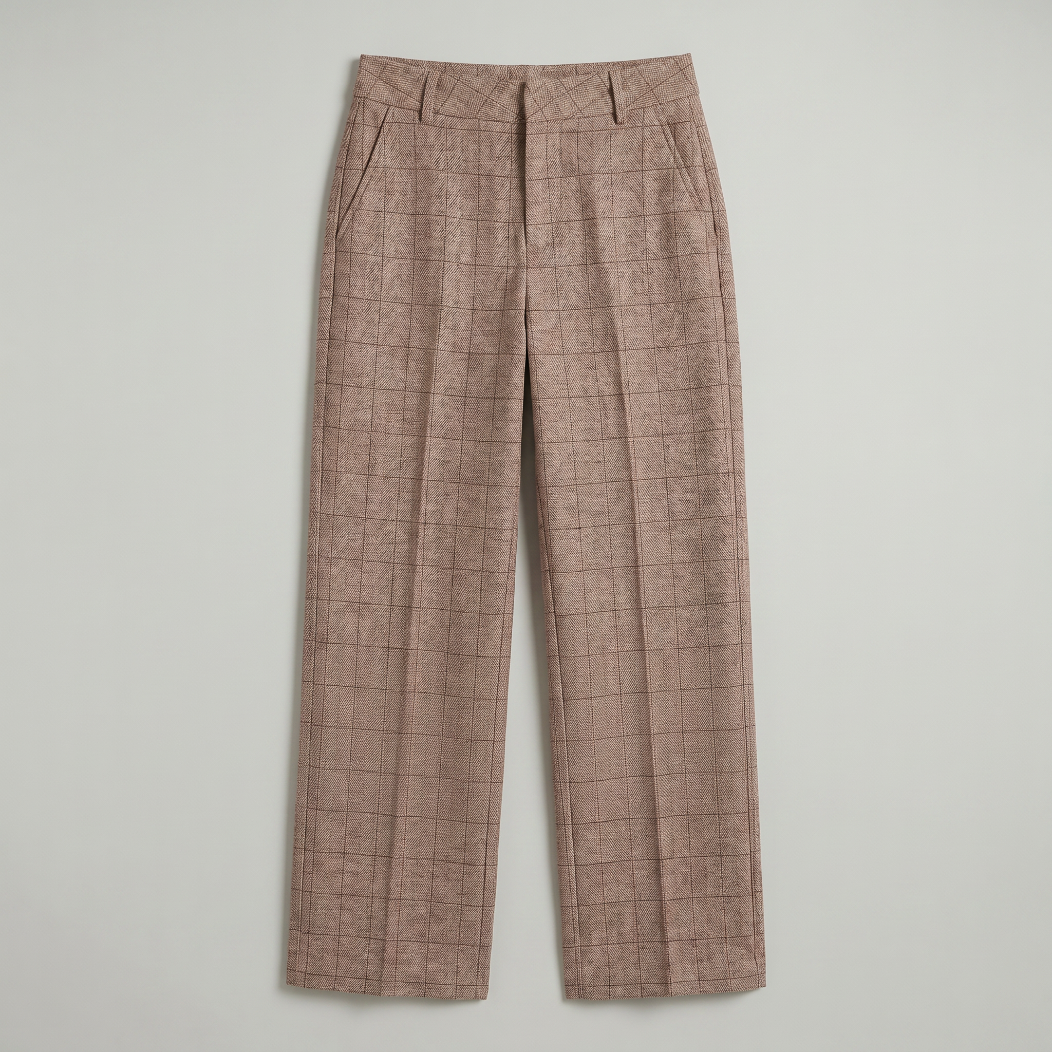 Women’s Wide Leg Trousers - Loose Fit Office Pants