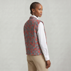 Women’s Quilted Floral Vest - Open Front Relaxed Fit
