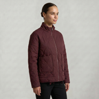 Women’s Quilted Padded Jacket - Zip Front Lightweight Coat