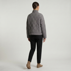 Women’s Quilted Padded Jacket - Zip Front Lightweight Coat