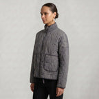Women’s Quilted Padded Jacket - Zip Front Lightweight Coat