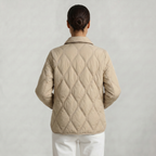 Women’s Quilted Puffer Jacket - Button-Down Padded Coat