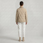 Women’s Quilted Puffer Jacket - Button-Down Padded Coat