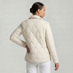 Women’s Quilted Puffer Jacket - Button-Down Padded Coat