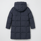 Women’s Quilted Puffer Coat - Long Hooded Regular Fit