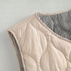 Women’s Quilted Vest - Sleeveless Button Waistcoat Loose Fit