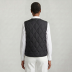 Women’s Quilted Vest - Sleeveless Button Waistcoat Loose Fit