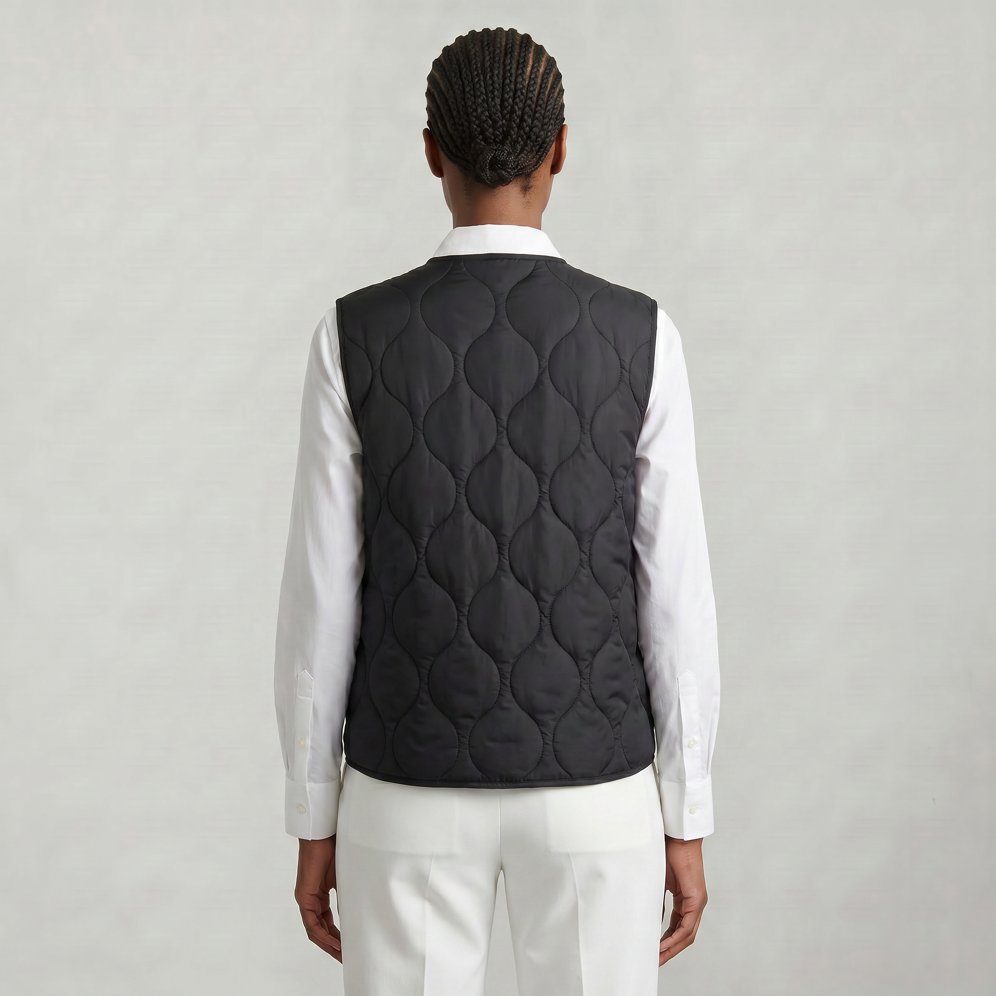 Women’s Quilted Vest - Sleeveless Button Waistcoat Loose Fit