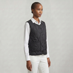 Women’s Quilted Vest - Sleeveless Button Waistcoat Loose Fit