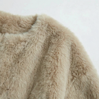 Women's Short Fluffy Faux fur jacket