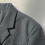 Women’s Oversized Side Slit Blazer - Flip Collar Long Sleeve Suit Jacket