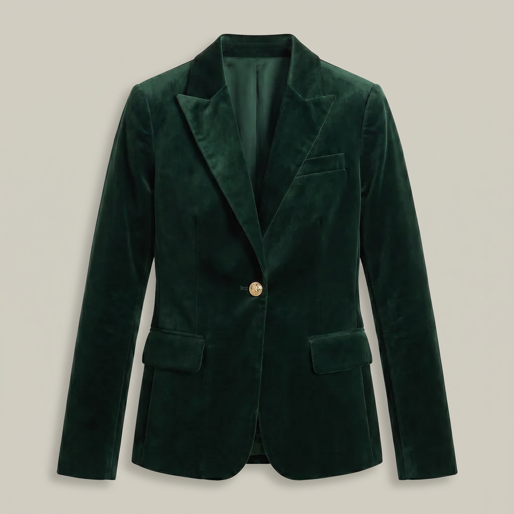 Women’s Single-Button Blazer - Long Sleeve Tailored Fit