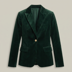 Women’s Single-Button Blazer - Long Sleeve Tailored Fit