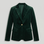 Women’s Single-Button Blazer - Long Sleeve Tailored Fit