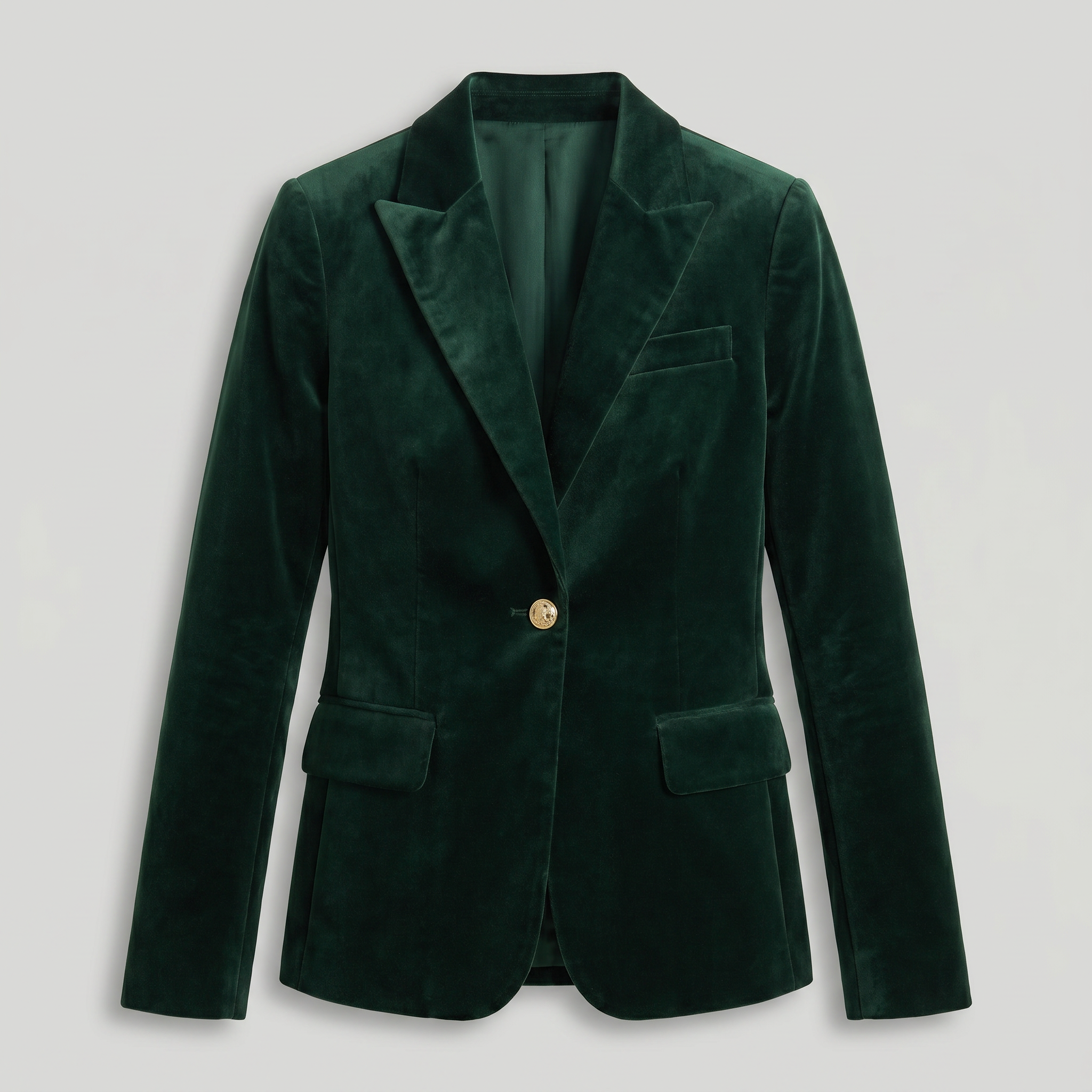 Women’s Single-Button Blazer - Long Sleeve Tailored Fit