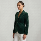 Women’s Single-Button Blazer - Long Sleeve Tailored Fit