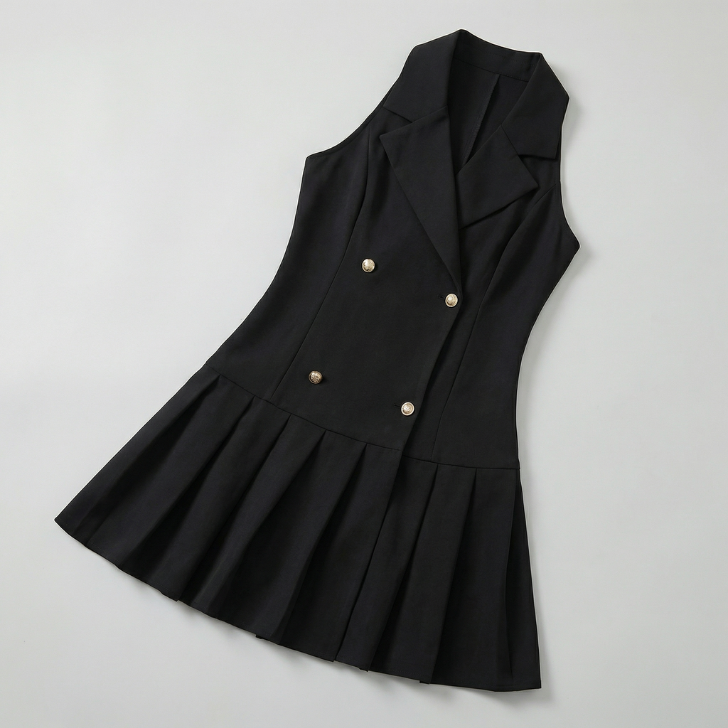 Women's Sleeveless Blazer Dress