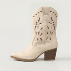 Women’s Slip-On Boots - Western Block Heel Regular Fit