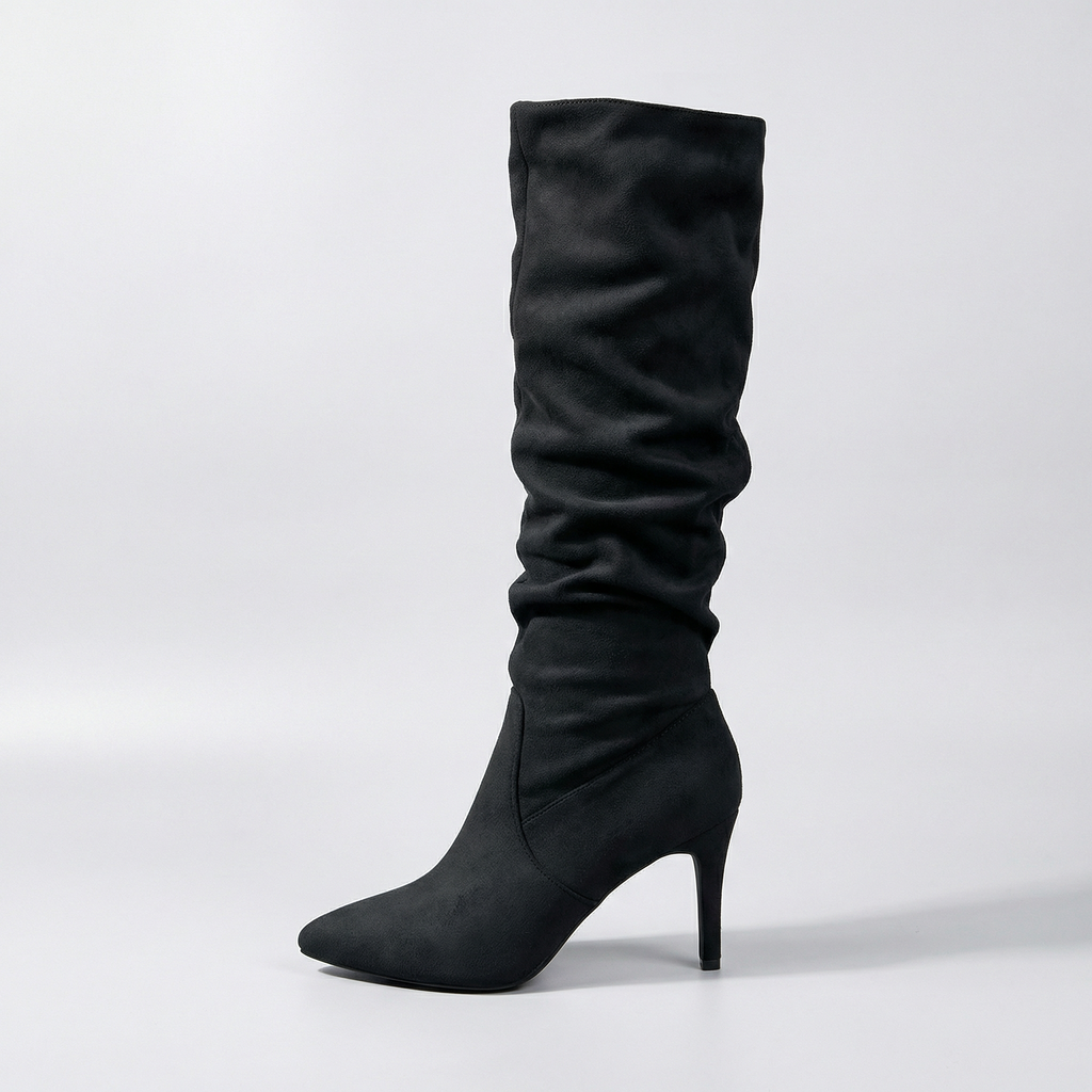Women’s Slouch Knee-High Heeled Boots