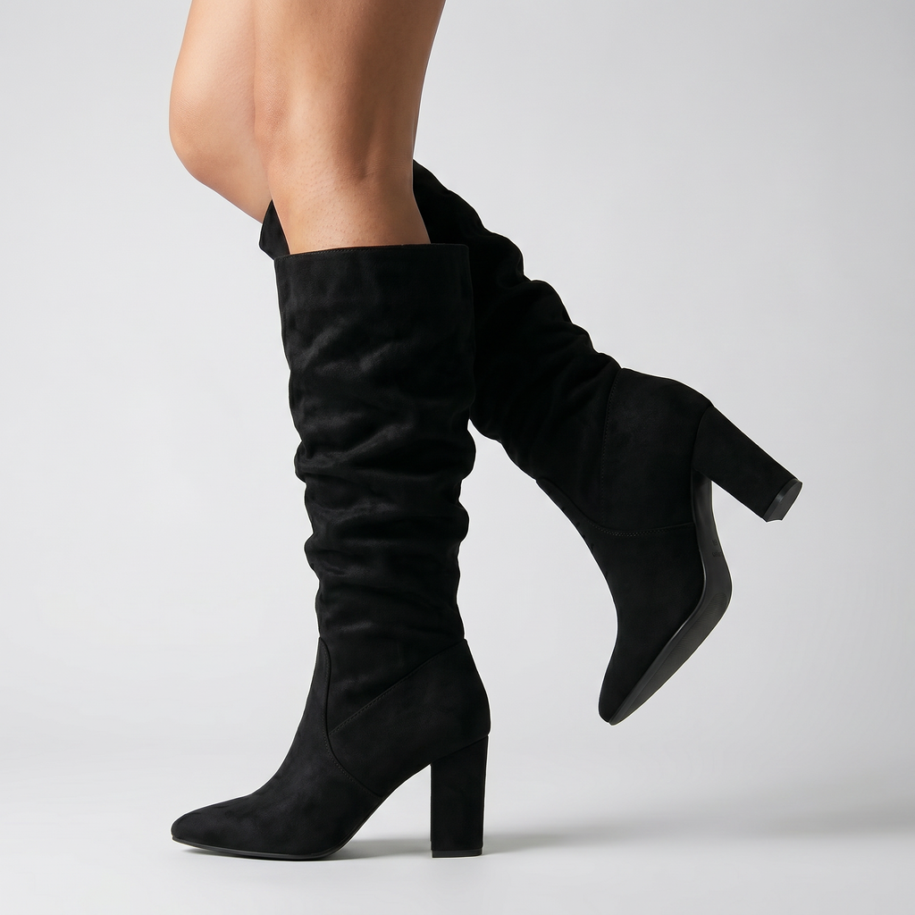 Women’s Slouch Knee-High Heeled Boots