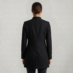 Women’s Stand-Up Collar  Jacket - Button-Up Long Sleeve Fit