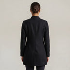 Women’s Stand-Up Collar  Jacket - Button-Up Long Sleeve Fit