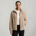 Women’s Stand-Up Collar Jacket - Zip Front Regular Fit
