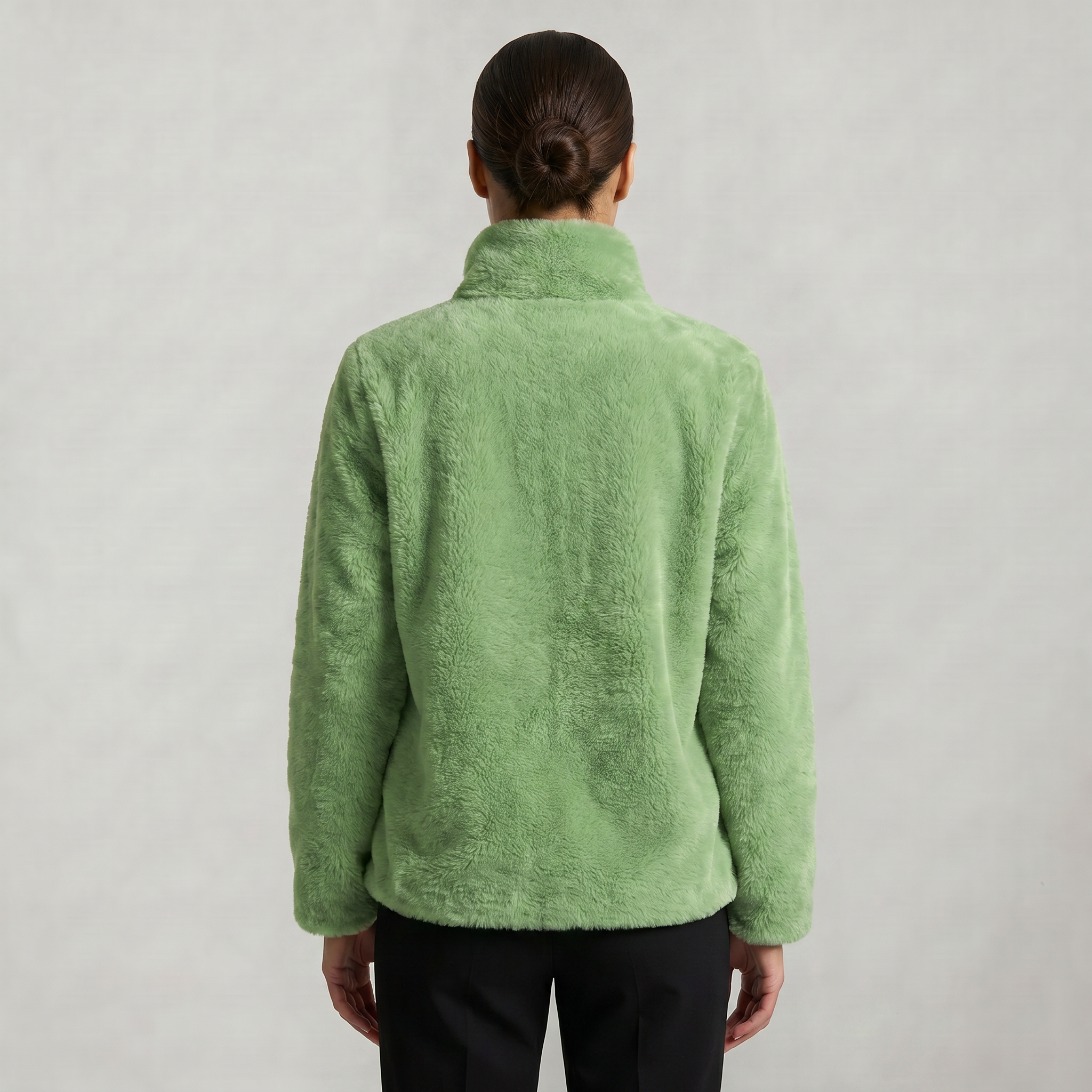 Women’s Stand-Up Collar Jacket - Zip Front Regular Fit