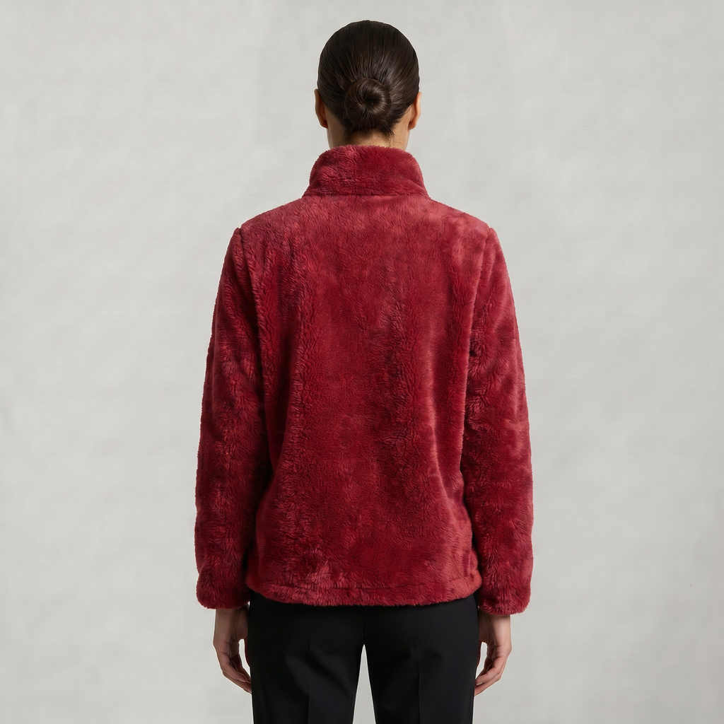 Women’s Stand-Up Collar Jacket - Zip Front Regular Fit