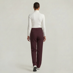 Women’s Suit Pants - Straight Leg Flat Front Loose Fit