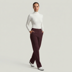 Women’s Suit Pants - Straight Leg Flat Front Loose Fit