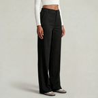 Women’s Suit Pants - Straight Leg Flat Front Loose Fit