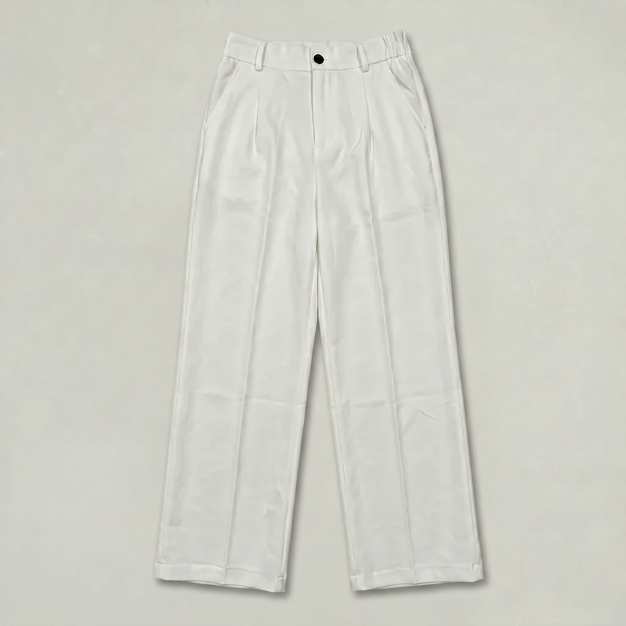 Women’s Suit Pants - Straight Leg Flat Front Loose Fit