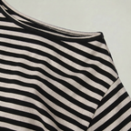 Women’s Striped Ruched Waist T-Shirt - Inclined Shoulder Slim Fit Casual Top