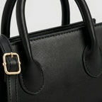 Women’s Leather Handbag - Structured Top Handle Crossbody Fit