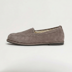 Women’s Suede Fur Lined Loafers - Slip On Winter Flats