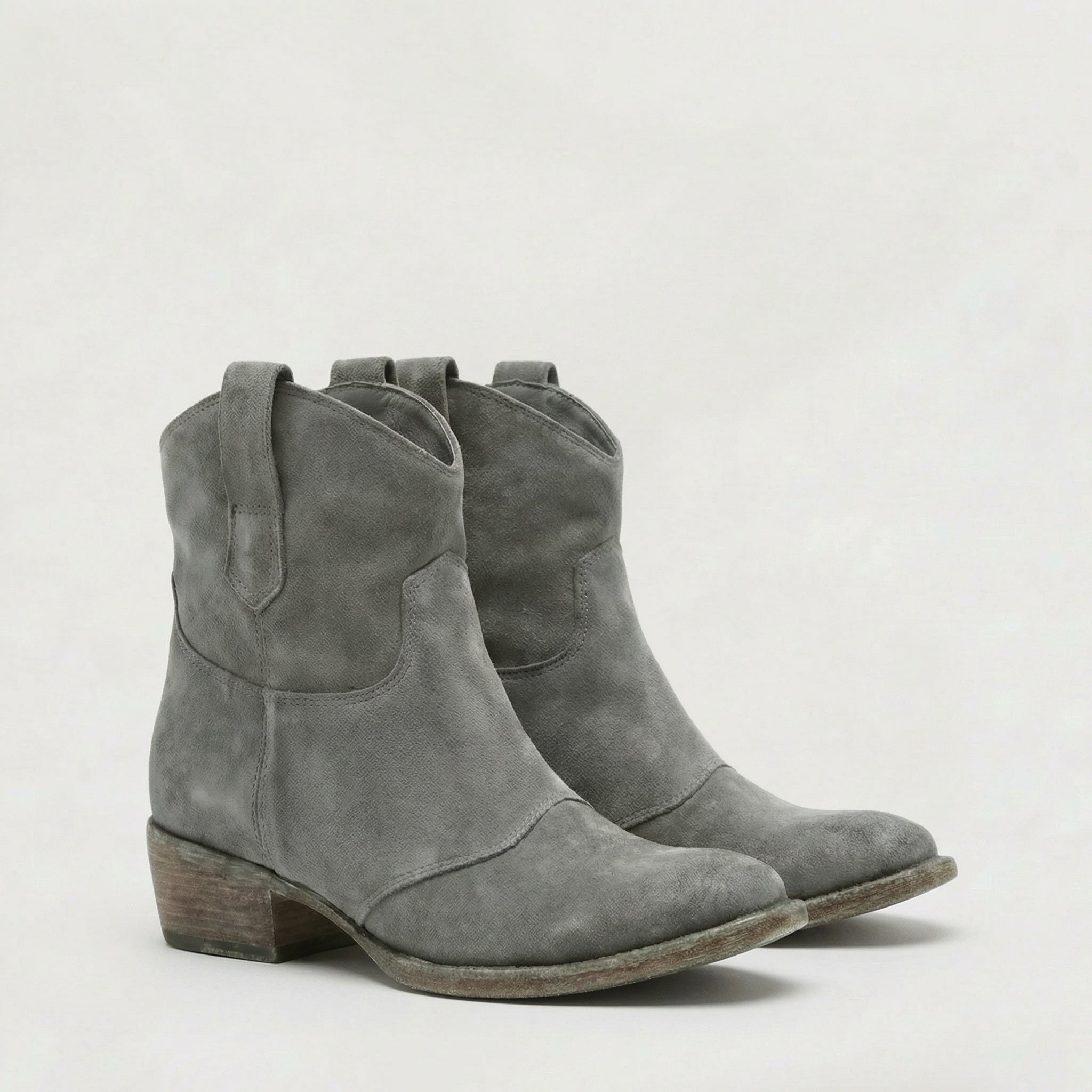 Women’s Suede Pull-On Ankle Boots