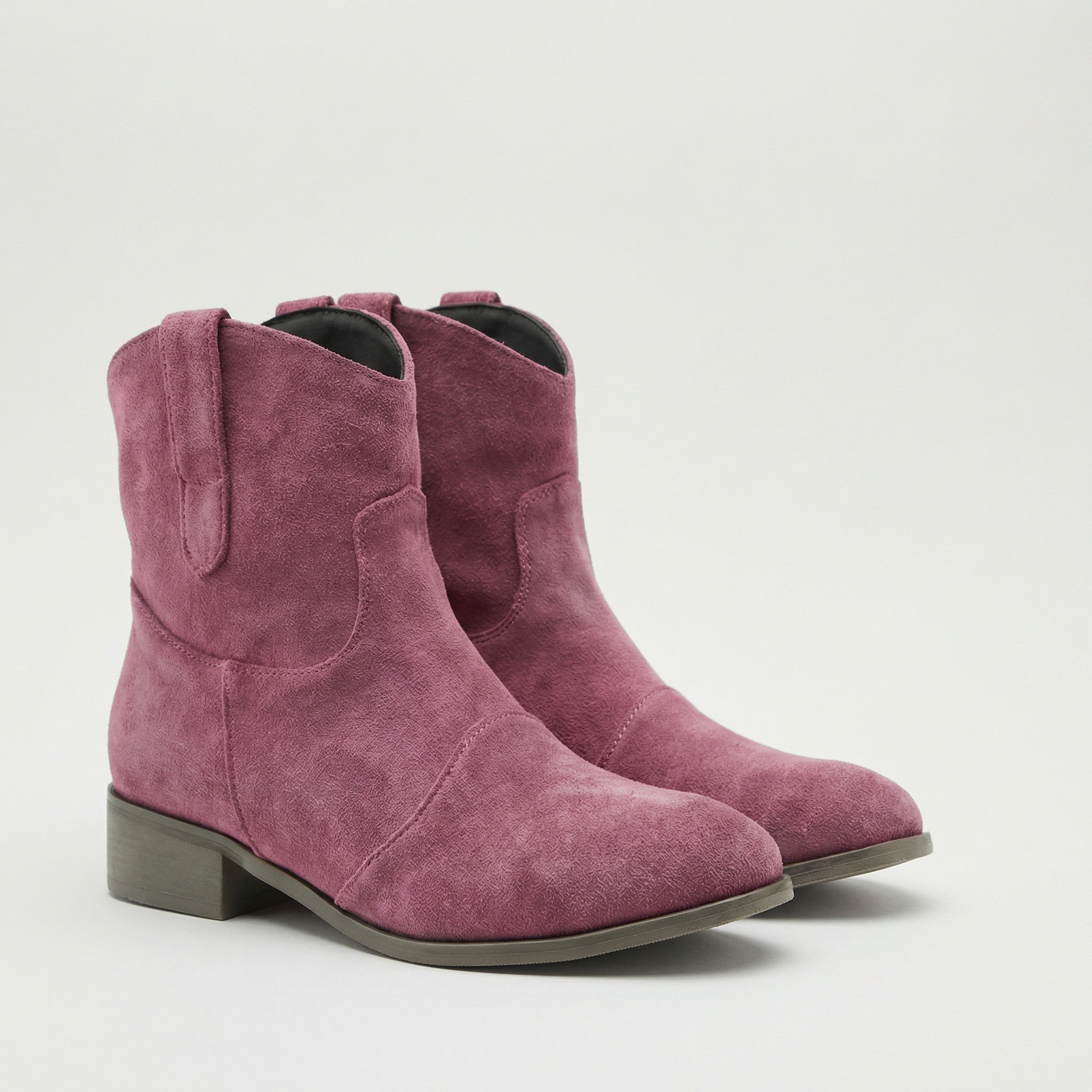 Women’s Suede Pull-On Ankle Boots