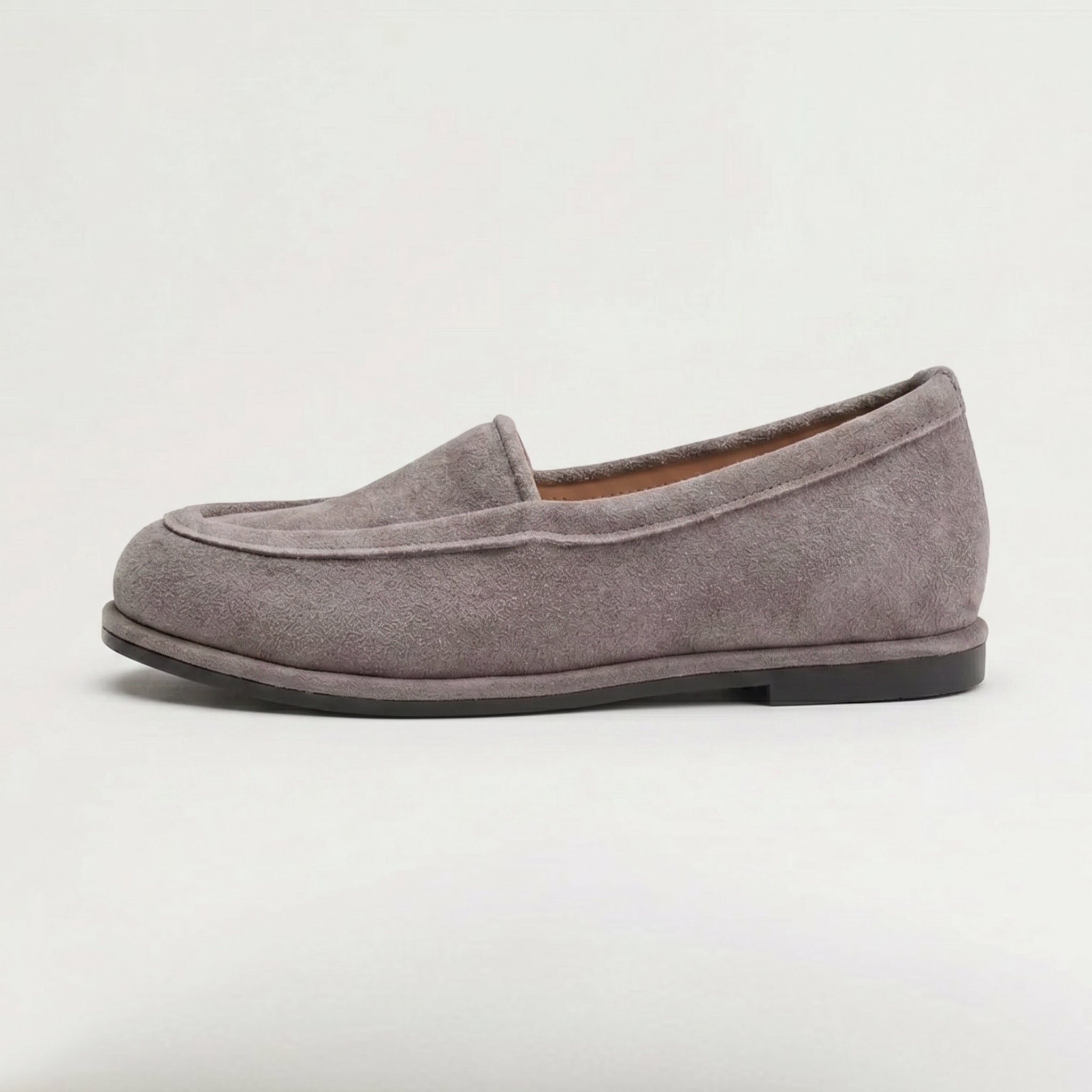 Women’s Suede Slip On Loafers - Comfortable Flat Fit