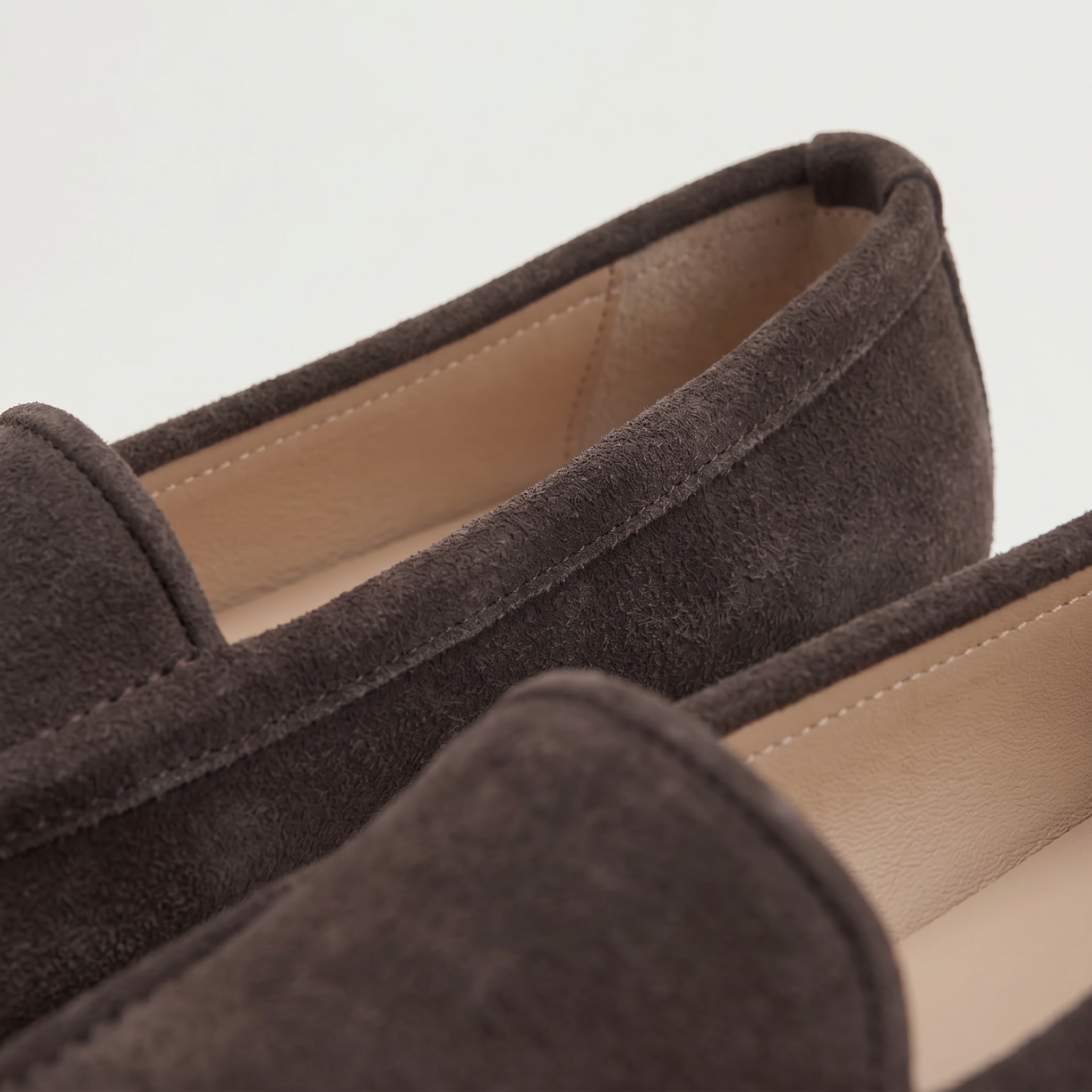 Women’s Suede Slip On Loafers - Comfortable Flat Fit