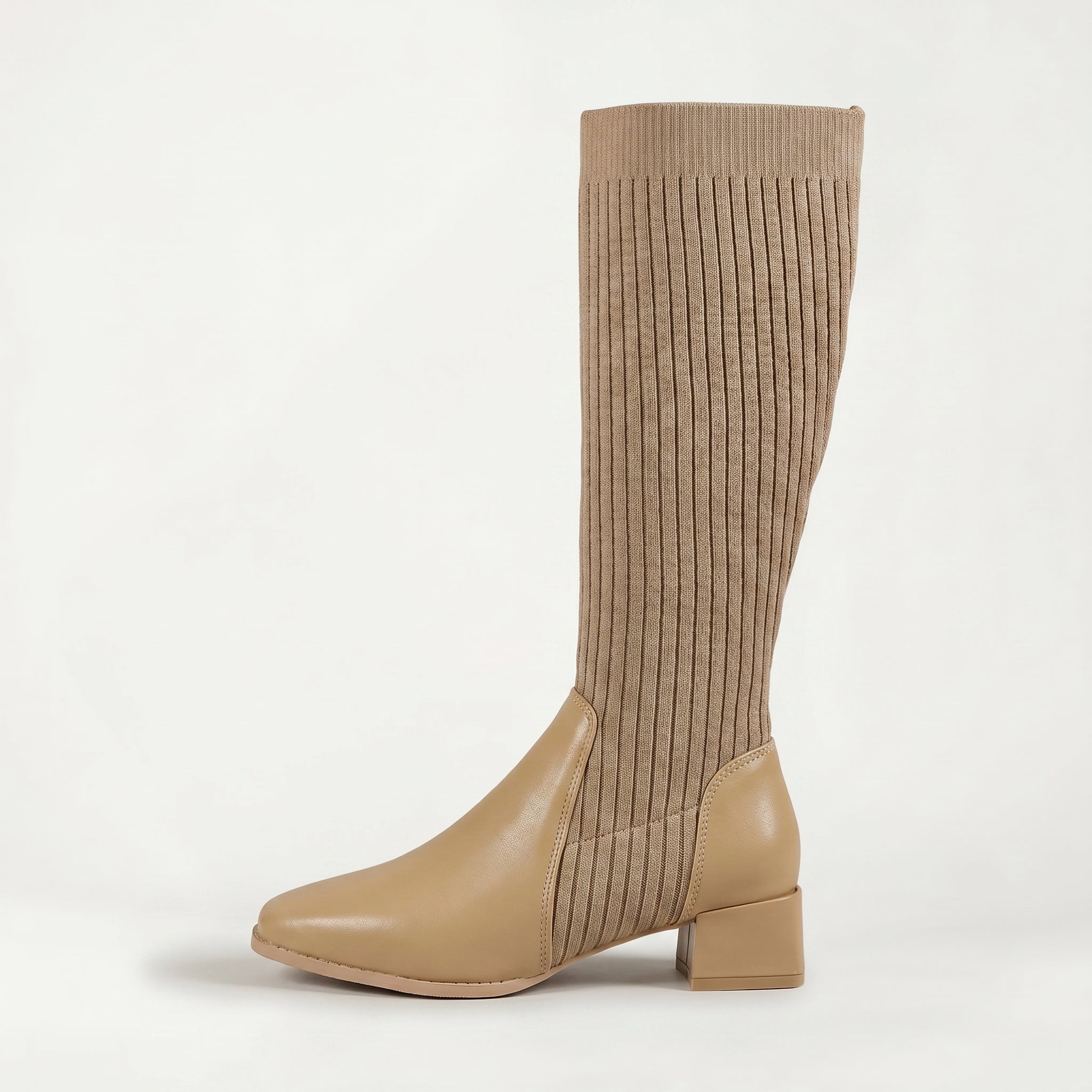 Women’s Tall Boots - Block Heel Knee High Fit