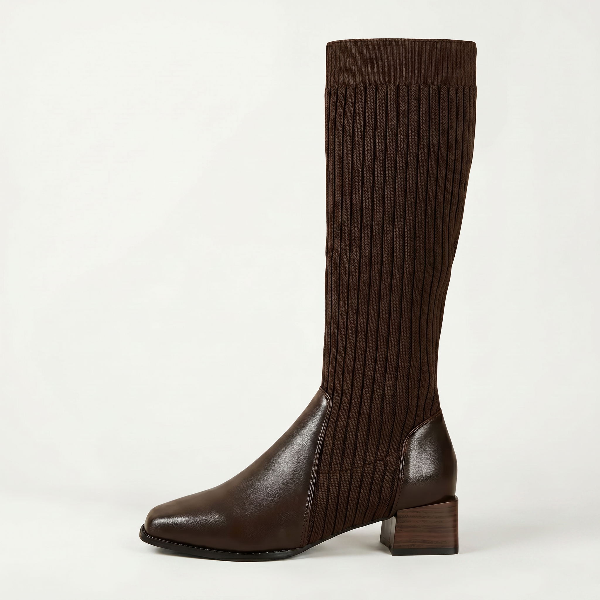 Women’s Tall Boots - Block Heel Knee High Fit